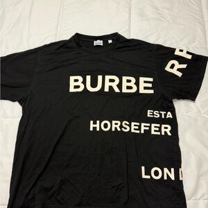 Burberry Black Crew Neck T-Shirt